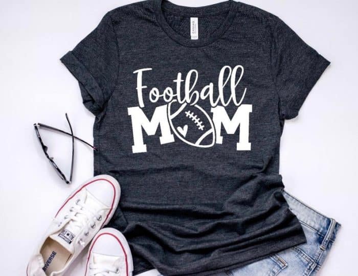 wildwindapparel.com Football Mom Just Like A Normal Mom - Unisex T-Shirt - Football Mom Shirt - Gift for Football Mom Heather Aqua / Large