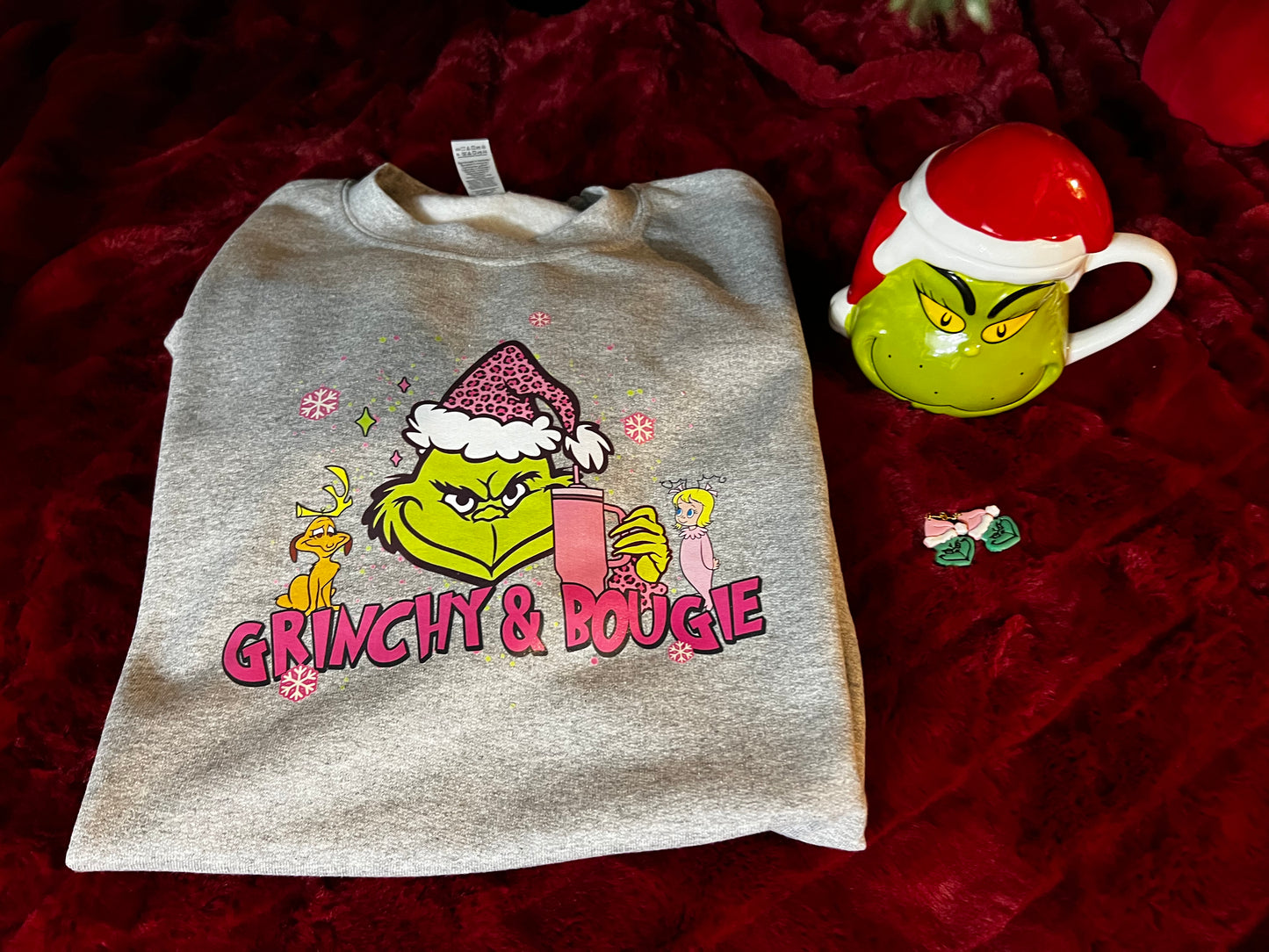 Grinchy & Bougie Crewneck Sweatshirt