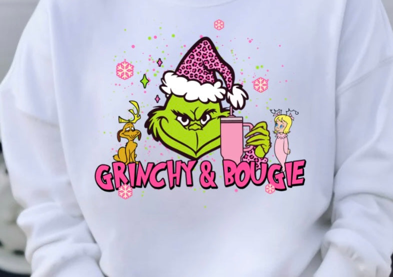 Grinchy & Bougie Crewneck Sweatshirt