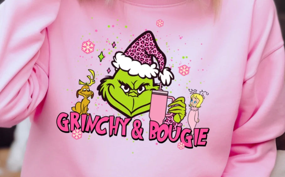 Grinchy & Bougie Crewneck Sweatshirt