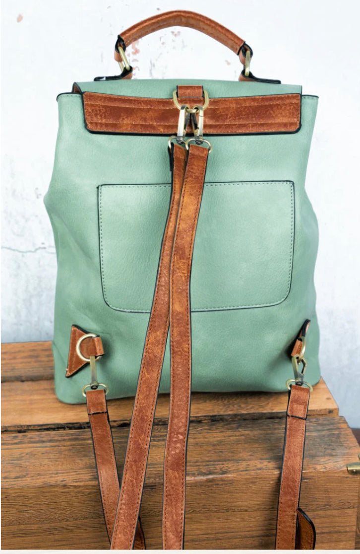 Bad & Bougie Leather Satchel Backpack