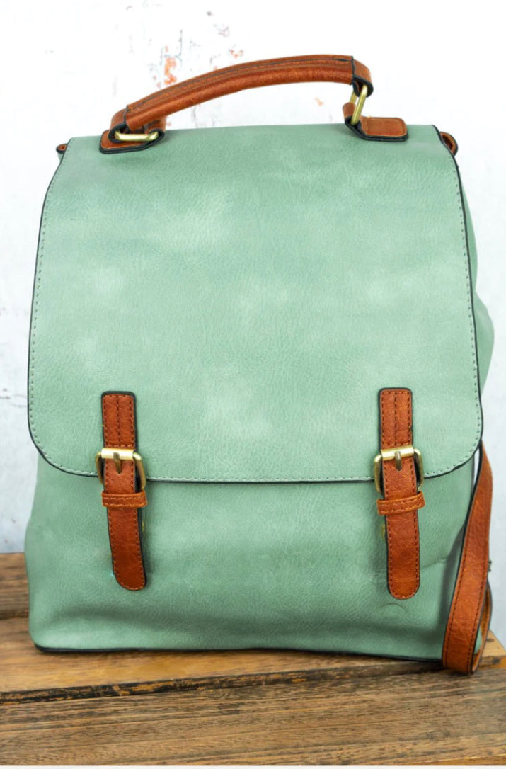 Bad & Bougie Leather Satchel Backpack