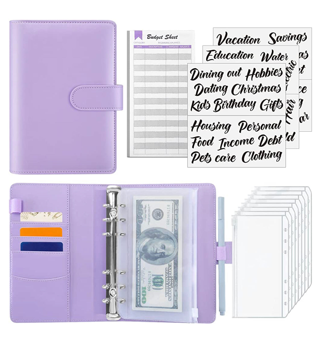 Cute budget binder